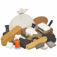 分別されていない混合廃棄物